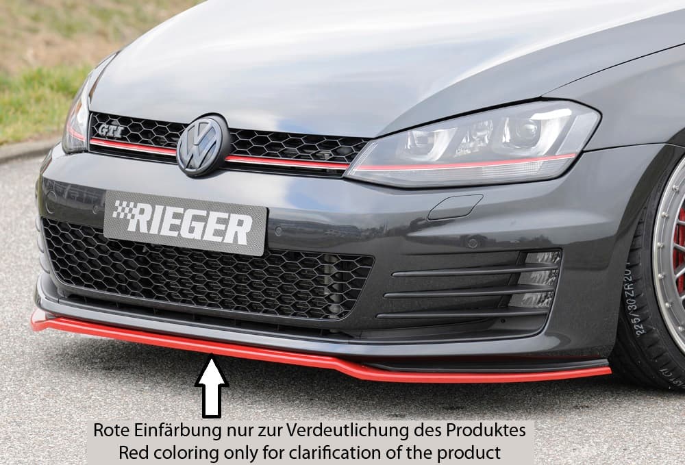 VW GOLF 7 GTD - RIEGER FRONTSPOILER LIPPE (DTC) – Bild 3