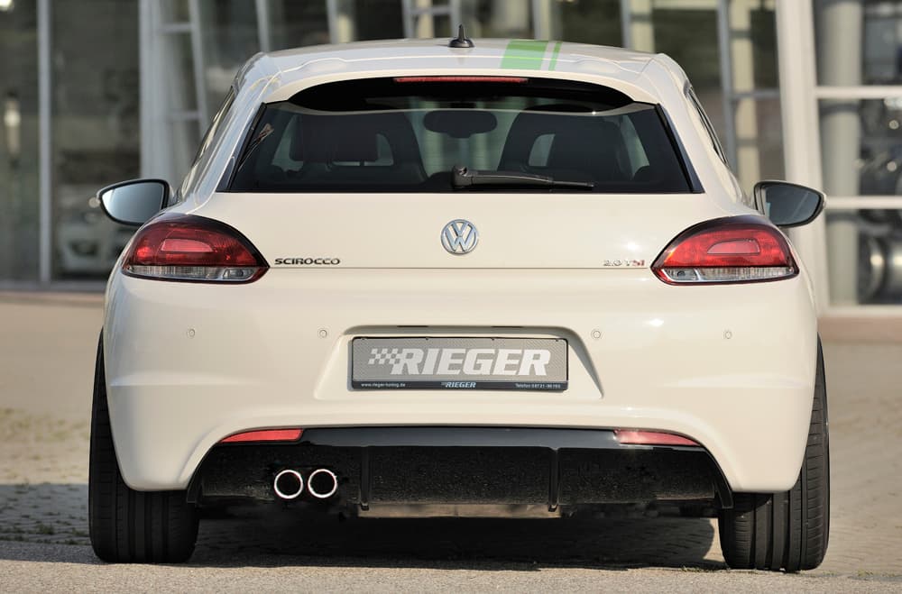 VW SCIROCCO R-LINE - RIEGER TUNING HECK DIFFUSOR (GLANZ)
