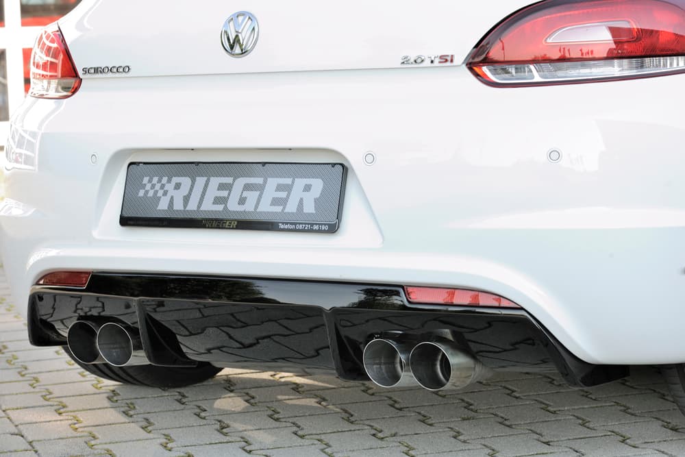 VW SCIROCCO R-LINE - RIEGER TUNING HECK DUPLEX DIFFUSOR (GLANZ)