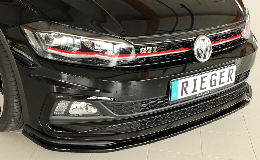 VW POLO R-LINE - RIEGER FRONTSPOILER LIPPE (GLANZ) (DTC) – Bild 2