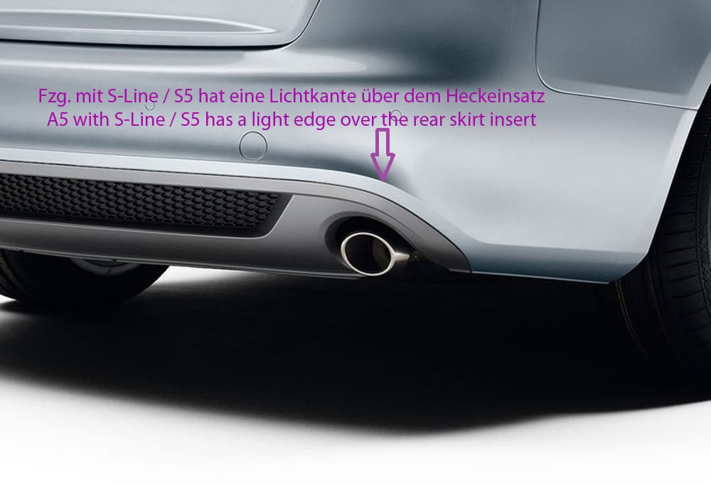 AUDI A5 SPORTBACK - DIFFUSOR HECKANSATZ CARBON OPTIK OO-OO – Bild 3