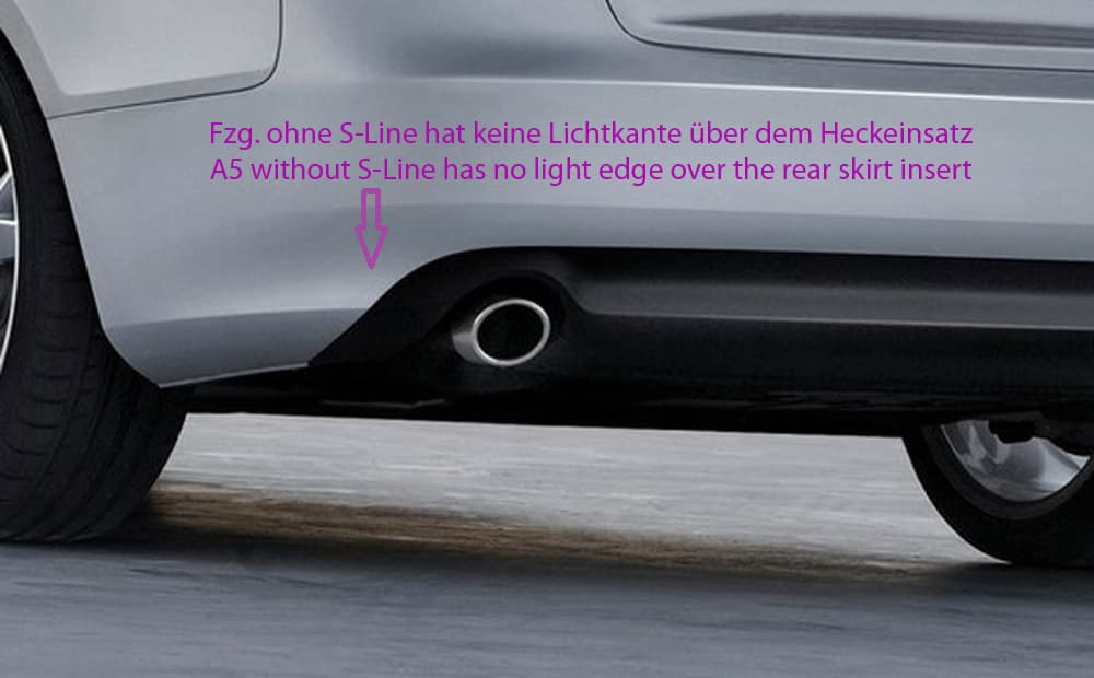 AUDI A5 SPORTBACK - DIFFUSOR HECKANSATZ CARBON OPTIK OO-OO – Bild 4