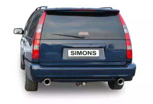 VOLVO 850 - SIMONS DUPLEX SPORT AUSPUFF ANLAGE Ø 63.5MM – Bild 2