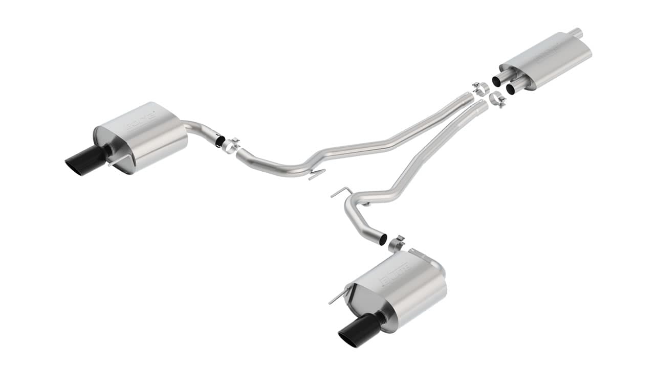 FORD MUSTANG 2.3 EcoBoost - BORLA DUPLEX AUSPUFF ANLAGE AB KAT