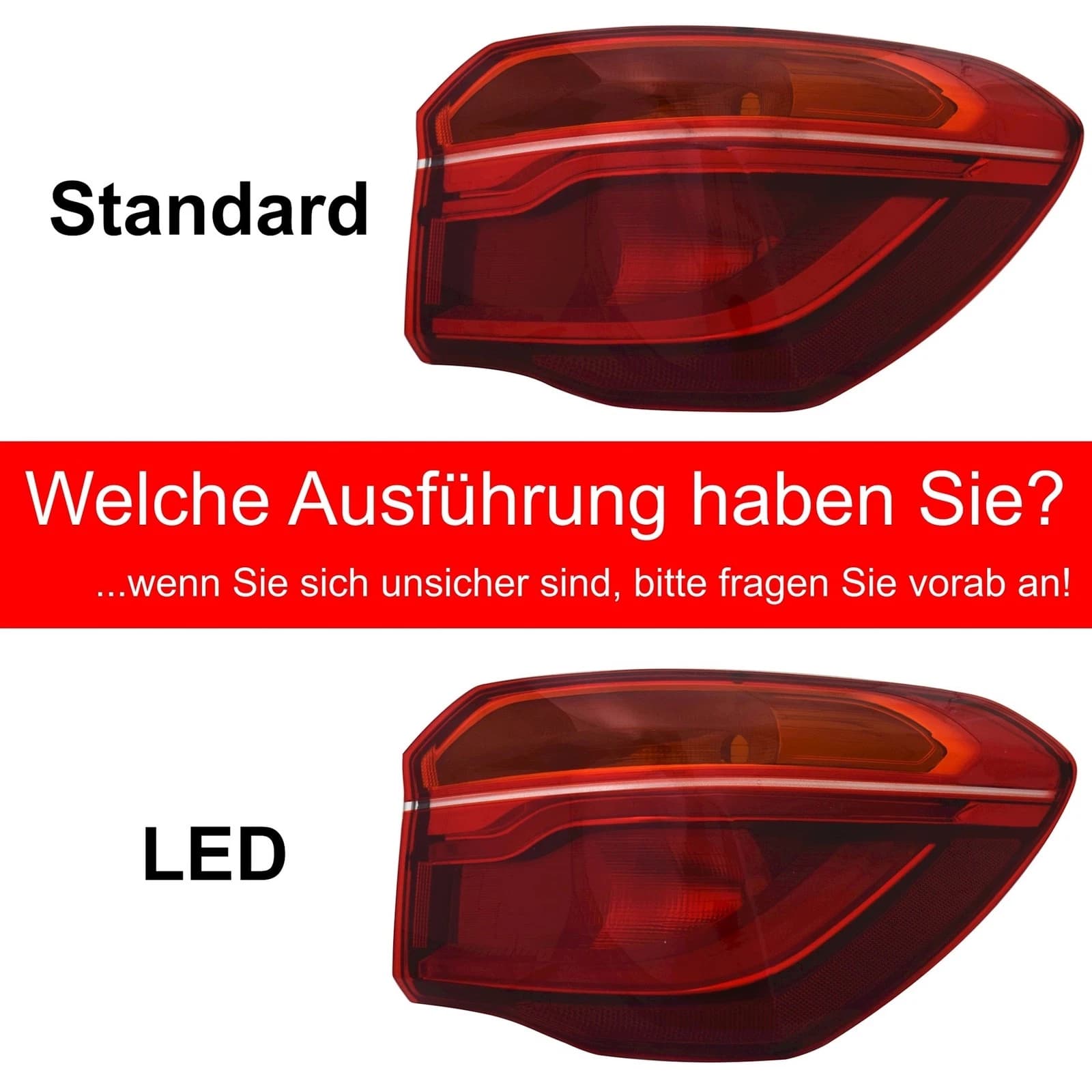 Rücklicht links für BMW X1 F48 2016- Heckleuchte Rückleuchte Aussenteil – Bild 2