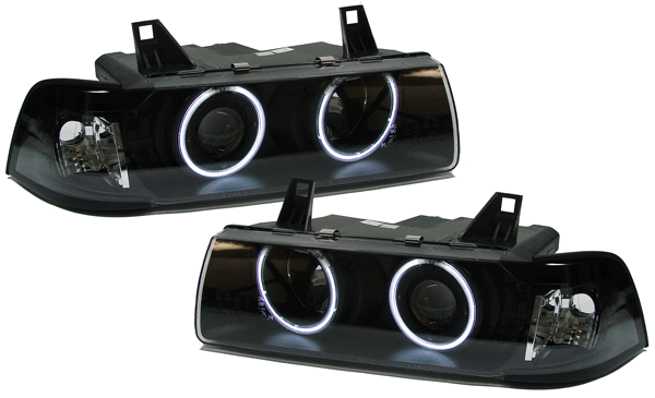 BMW E36 COUPE - CCFL ANGEL EYES SCHEINWERFER – Bild 5
