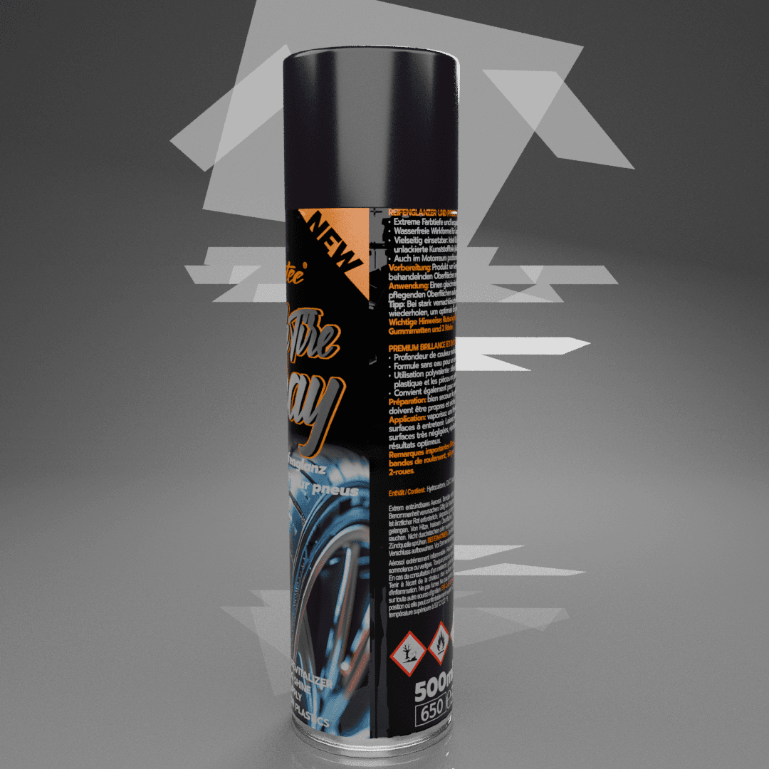 Flatee BlackTire Spray Reifenschwärzer 500ml 18001 – Bild 2