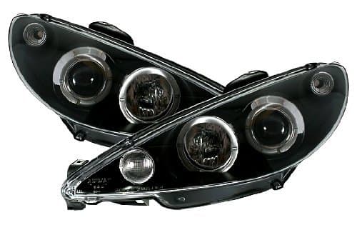 PEUGEOT 206 (H4) - SCHEINWERFER ANGEL EYES – Bild 2