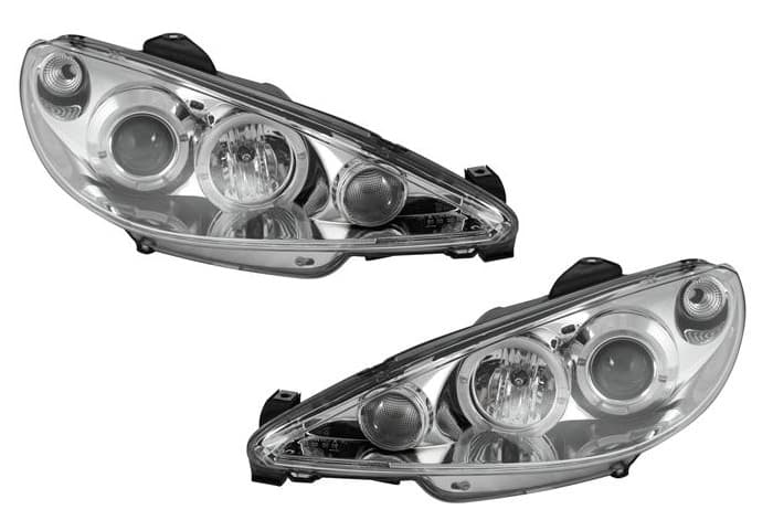 PEUGEOT 206 (H4) - SCHEINWERFER ANGEL EYES – Bild 4