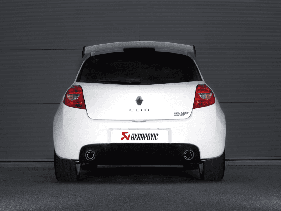 RENAULT CLIO 3 RS - AKRAPOVIC DUPLEX SLIP-ON SPORT AUSPUFF – Bild 5