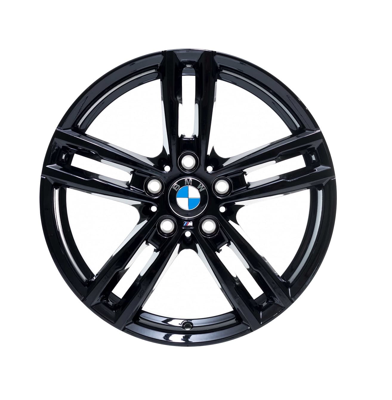 BMW ALUFELGE M DOPPELSPEICHE 719 JET BLACK UNI 7.5J x 18 ET45 36118074185 – Bild 2