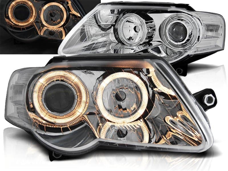 VW PASSAT - SCHEINWERFER ANGEL EYES (DEPO)