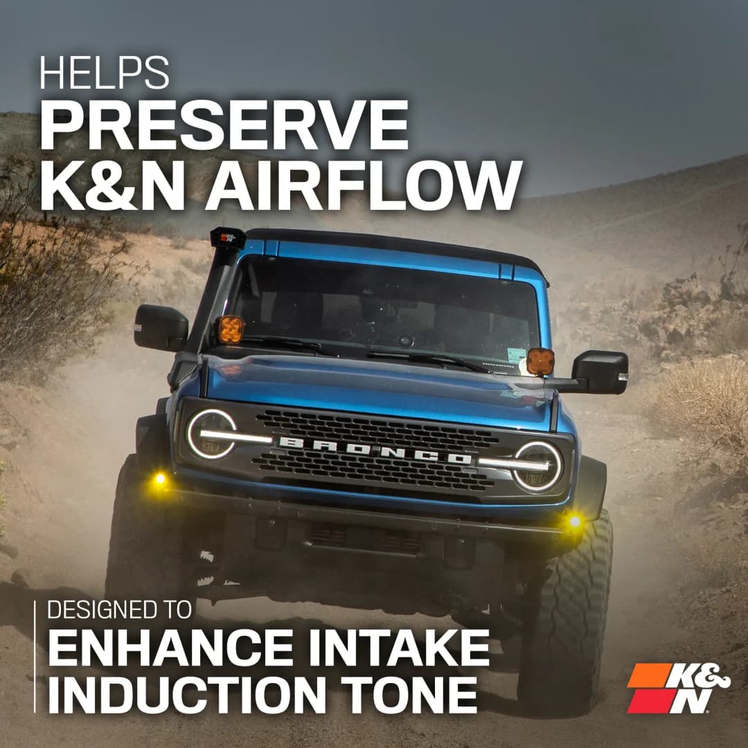 Ford Bronco - K&N Erhöhter Ansaugkit (Schnorchel) für 2.3l + 2.7l – Bild 4