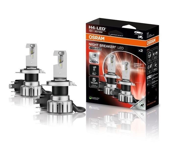 OSRAM 64193DWNBSM-2HB H4 LED LAMPEN SET FÜR ORIGINALE H4 SCHEINWERFER
