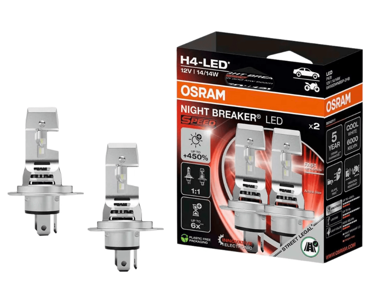 OSRAM NIGHT BREAKER LED SPEED H4 450 % 6000K