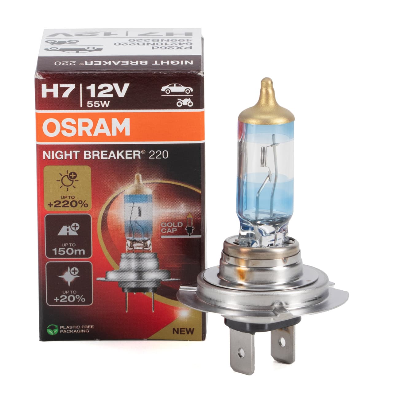 H7 OSRAM NIGHTBREAKER LEUCHTMITTEL GLÜHLAMPE 64210NB220