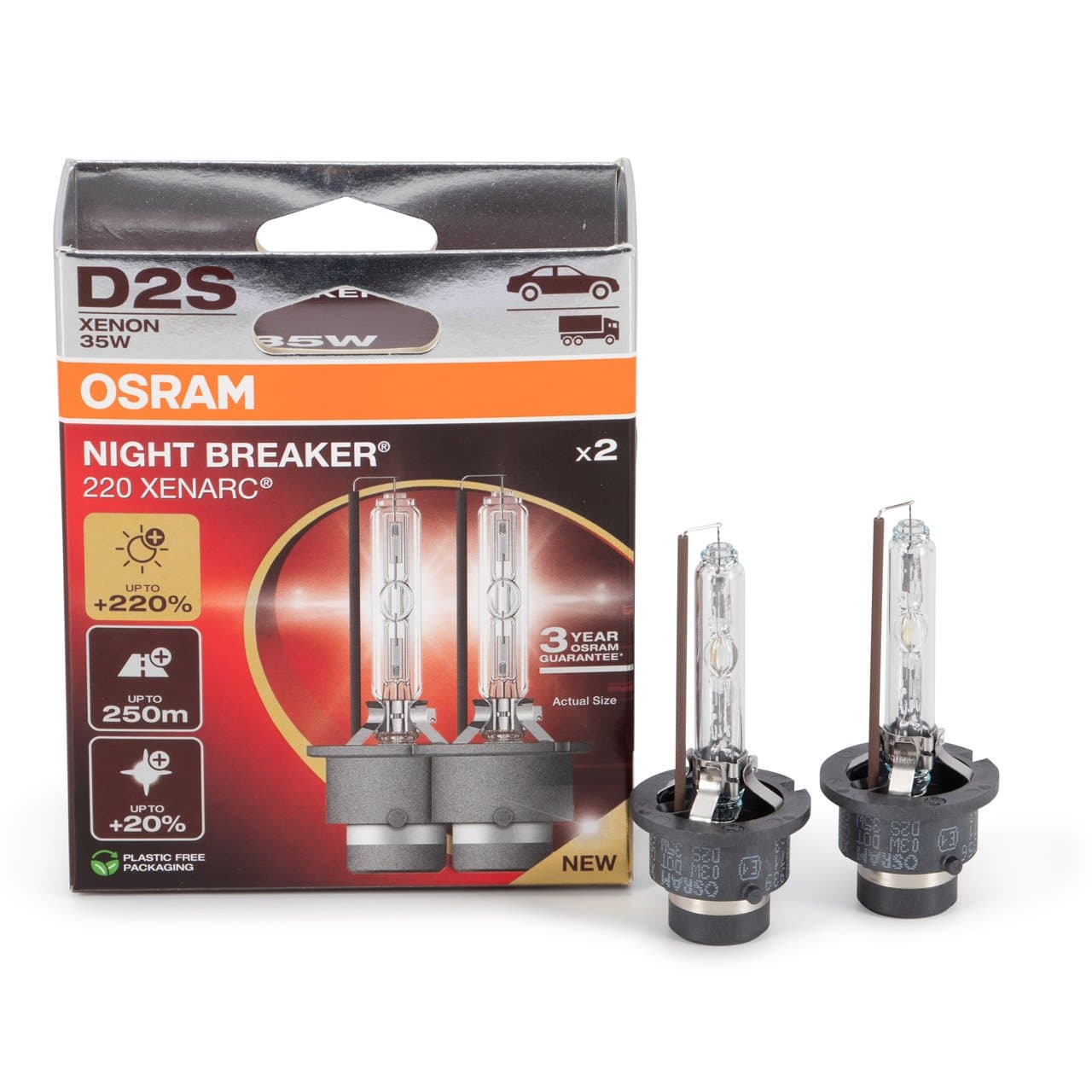 OSRAM D2S NIGHT BREAKER XENARC XENON BRENNER 66240XN2-2HB