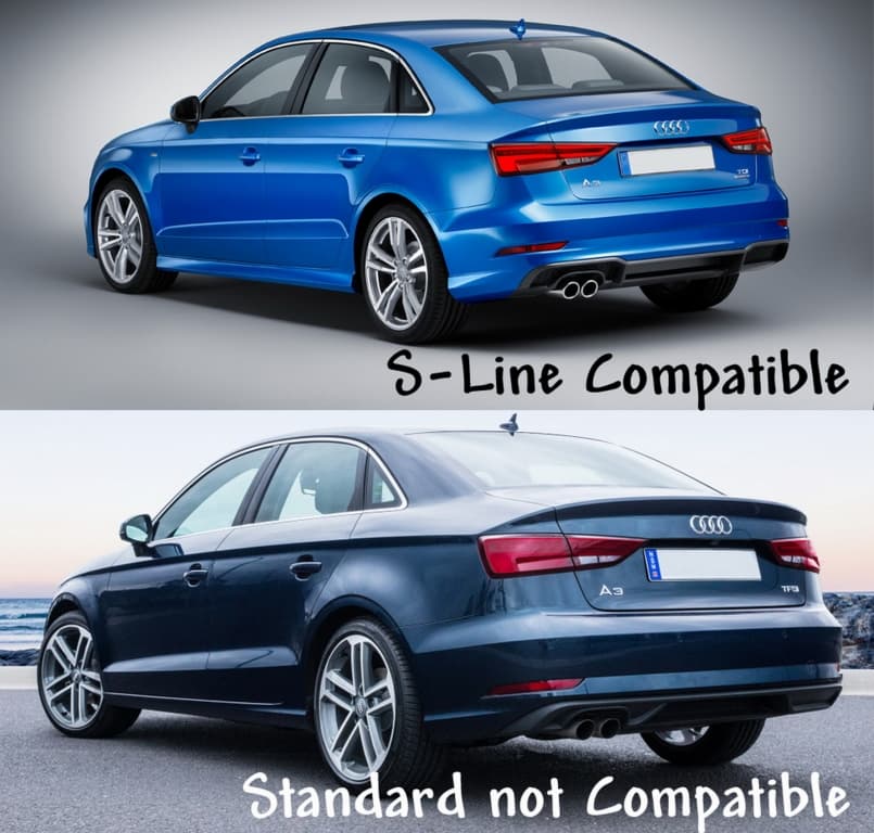 AUDI A3 FACELIFT - HECK DIFFUSOR O-O – Bild 4