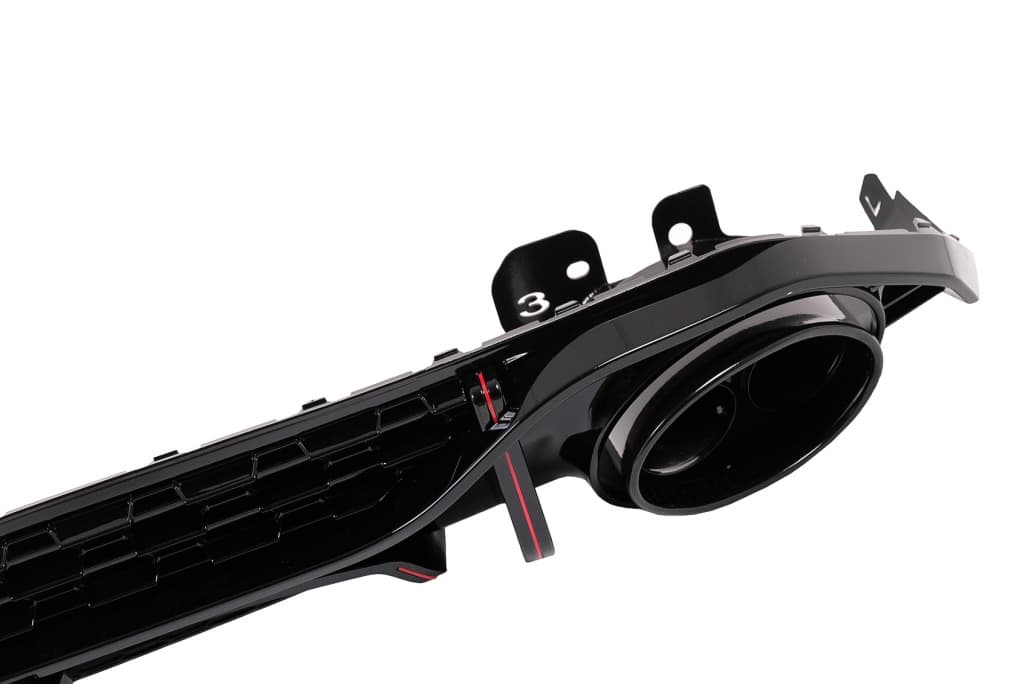 AUDI A3 LIMOUSINE S-LINE - HECK DIFFUSOR & ENDROHRBLENDEN RS3 OPTIK V.2 – Bild 2