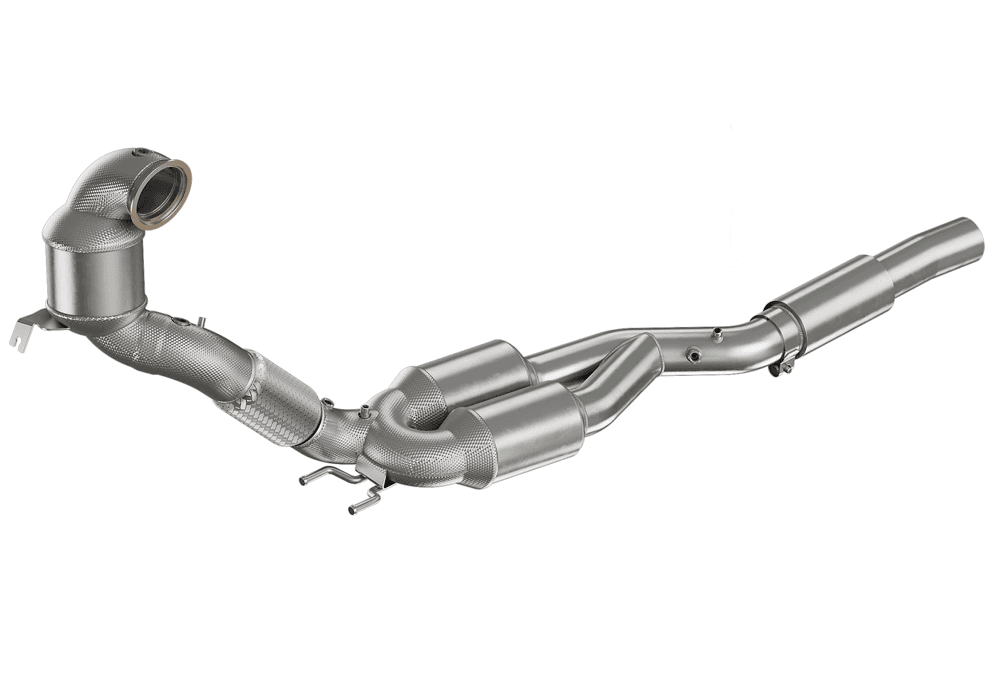 SKODA KAROQ 4X4 - DOWNPIPE MIT 200 ZELLEN HJS SPORT KATALYSATOR & TUNING OPF