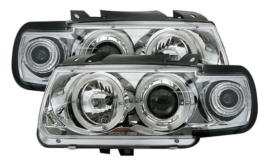 VW POLO - SCHEINWERFER ANGEL EYES (MONOBLOC)