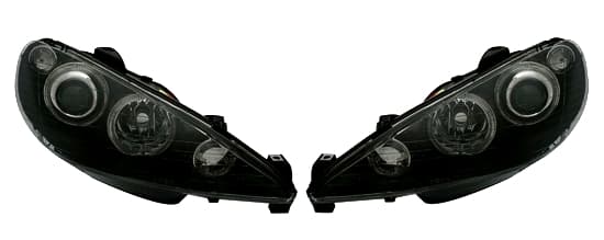 PEUGEOT 206 (H7) - SCHEINWERFER ANGEL EYES (DEPO)