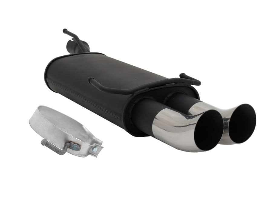 OPEL ASTRA F FLIESSHECK - NOVUS SPORT AUSPUFF 2 x Ø 76MM DTM – Novus