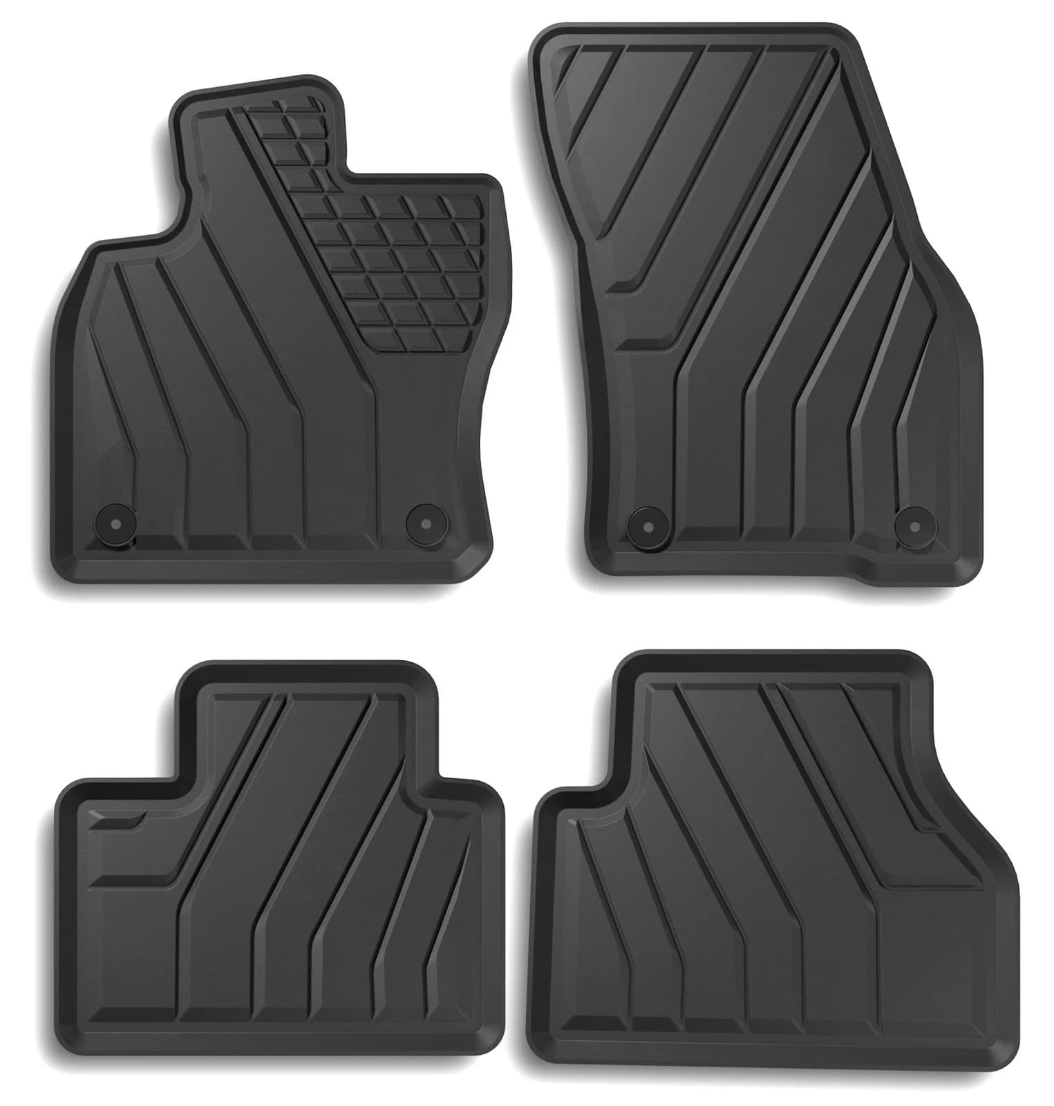 VW CADDY - 4ER SET ALLWETTER GUMMI FUSSMATTEN – Bild 2