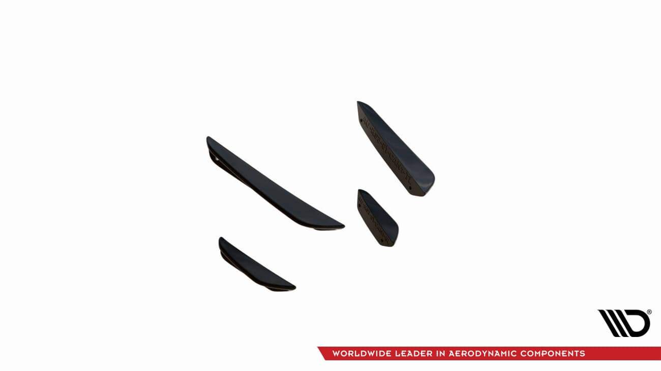AUDI RS3 - MAXTON DESIGN CANARDS WINGS FLAPS FRONTSTOSSSTANGE 4-TEILIG (DTC) – Bild 4