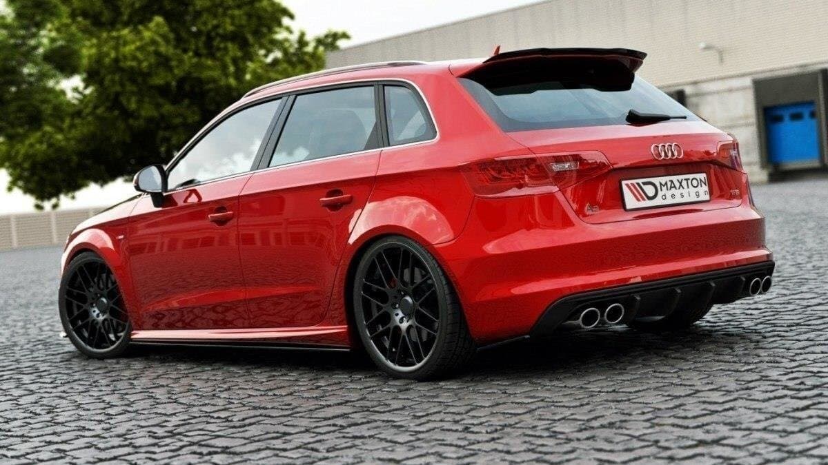 AUDI A3 S-LINE - MAXTON DESIGN SIDE DIFFUSOR FLAPS HECKANSATZ – Bild 2
