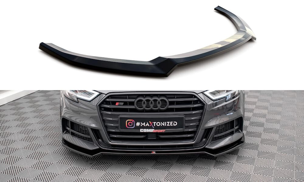 AUDI A3 FACELIFT - MAXTON DESIGN FRONTSPOILER FRONTLIPPE V.2 (DTC)