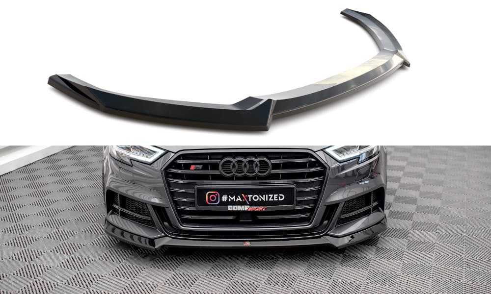 AUDI A3 FACELIFT - MAXTON DESIGN FRONTSPOILER FRONTLIPPE V.3 (DTC)