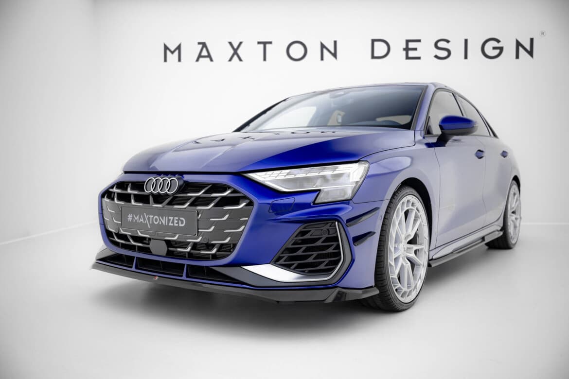 AUDI A3 LIMOUSINE S-LINE 2024+ - MAXTON DESIGN FRONTSPOILER | FRONTLIPPE V.2 – Bild 3