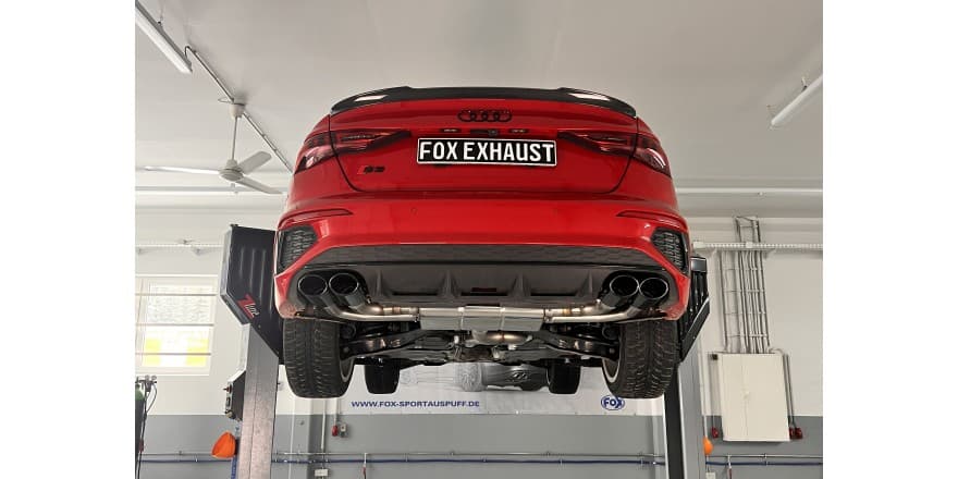 AUDI S3 LIMOUSINE - FOX DUPLEX SPORTAUSPUFF ANLAGE AB OPF Ø 76MM – Bild 3