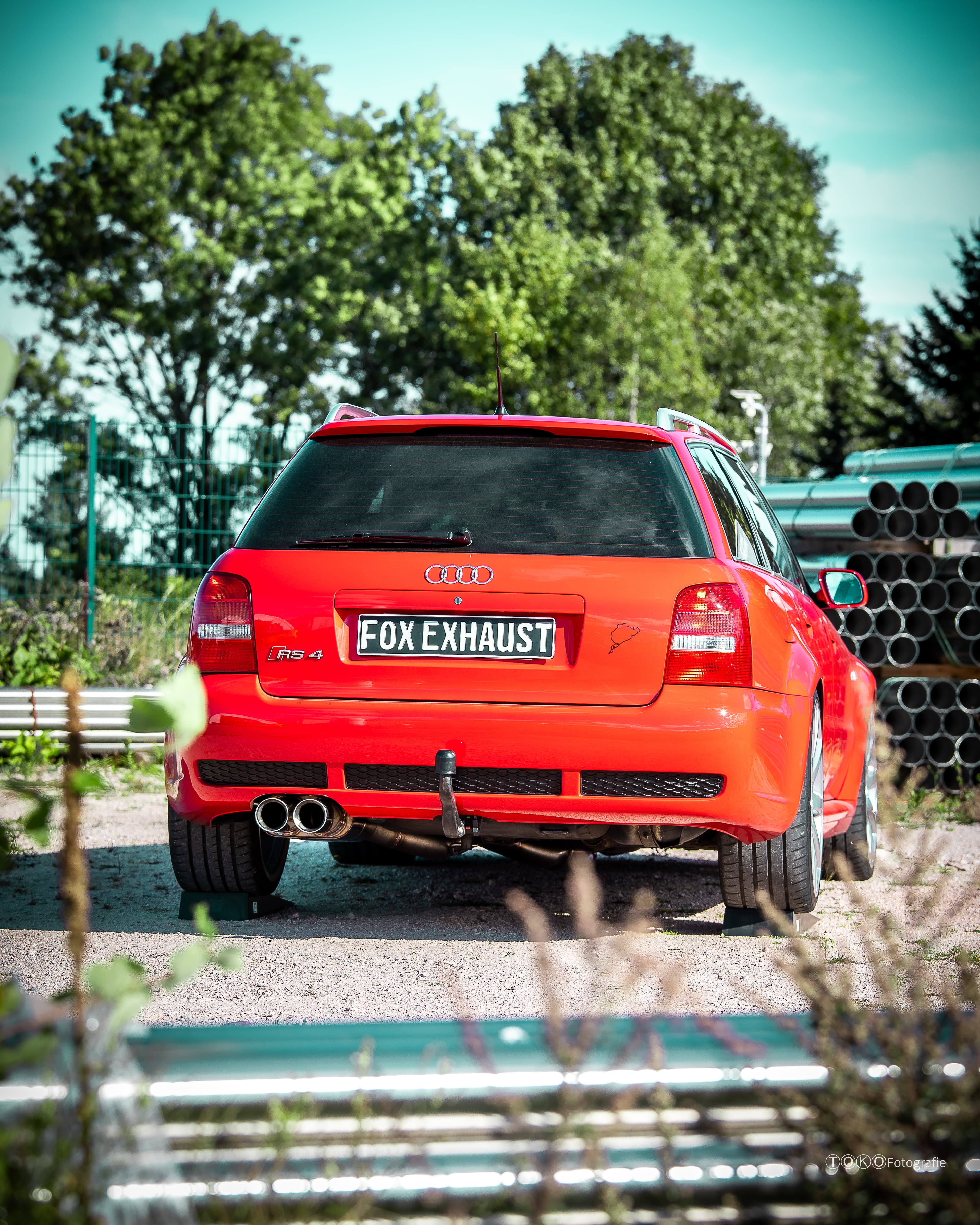 AUDI RS4 - FOX SPORTAUSPUFF ANLAGE AB KATALYSATOR Ø 90MM – Bild 2