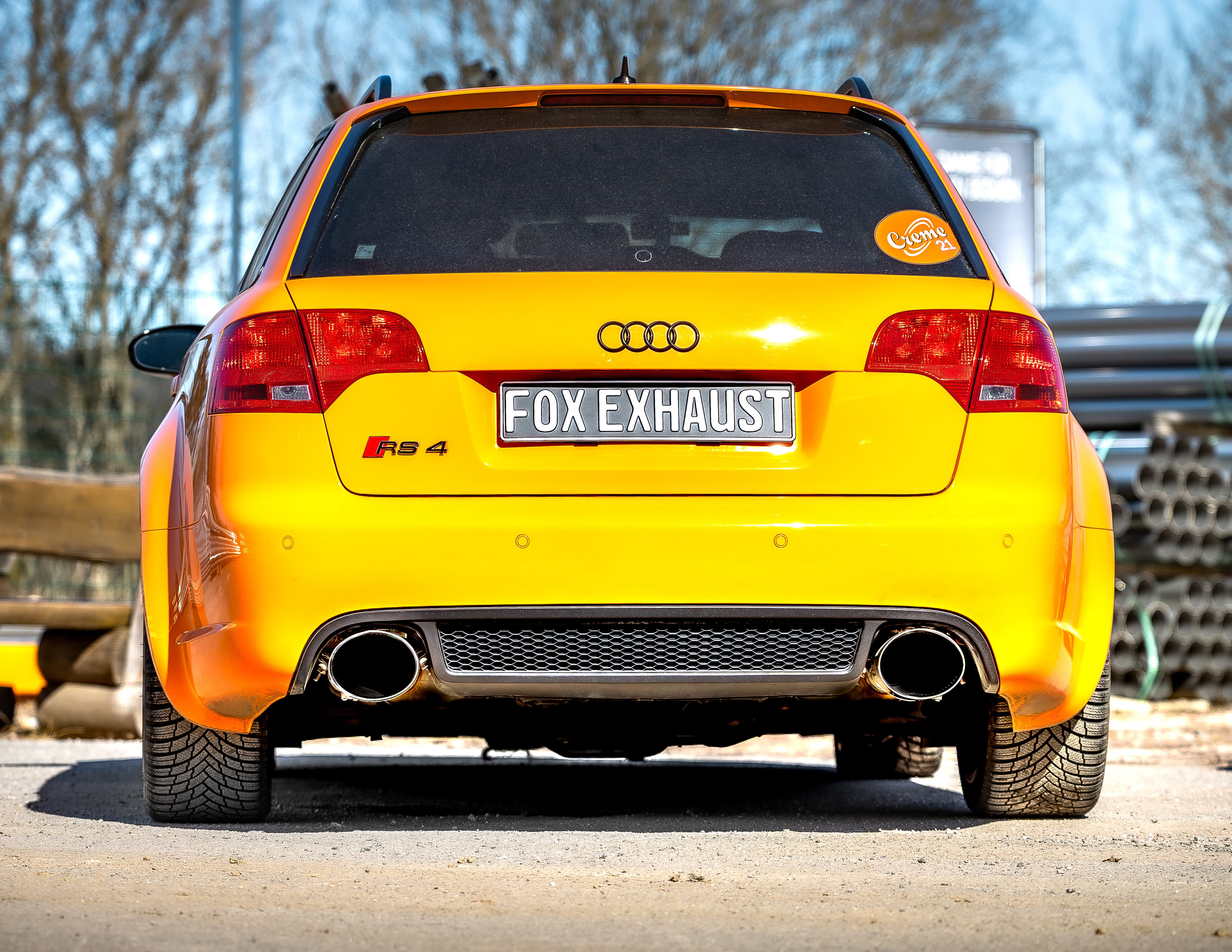 AUDI RS4 - FOX Ø 70MM DUPLEX SPORTAUSPUFF ANLAGE – Bild 3