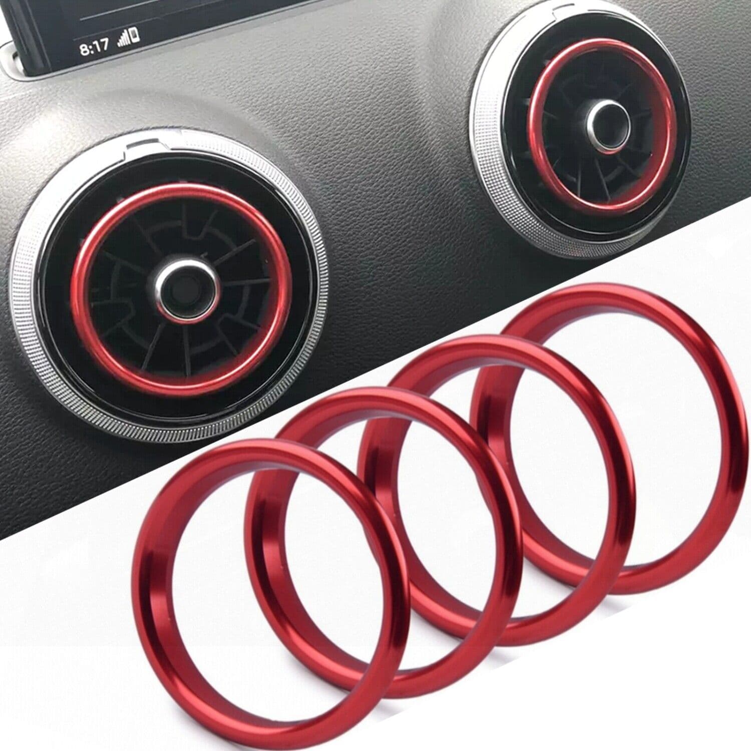 AUDI A3 S3 RS3 Q2 SQ2 RINGE FÜR LÜFTUNGSGITTER DÜSEN V.1