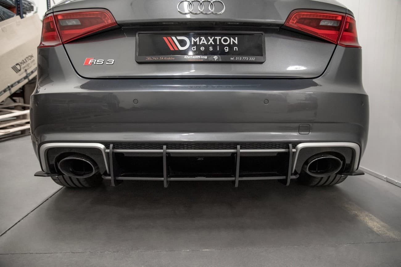 AUDI RS3 - MAXTON DESIGN RACING HECK DIFFUSOR ANSATZ ADD-ON – Bild 4