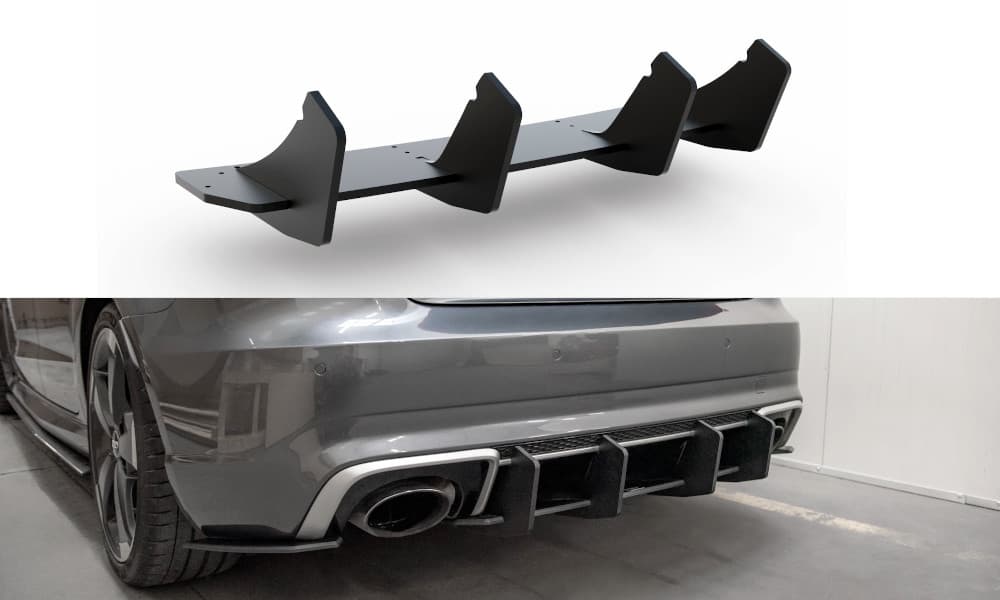 AUDI RS3 - MAXTON DESIGN RACING HECK DIFFUSOR ANSATZ ADD-ON