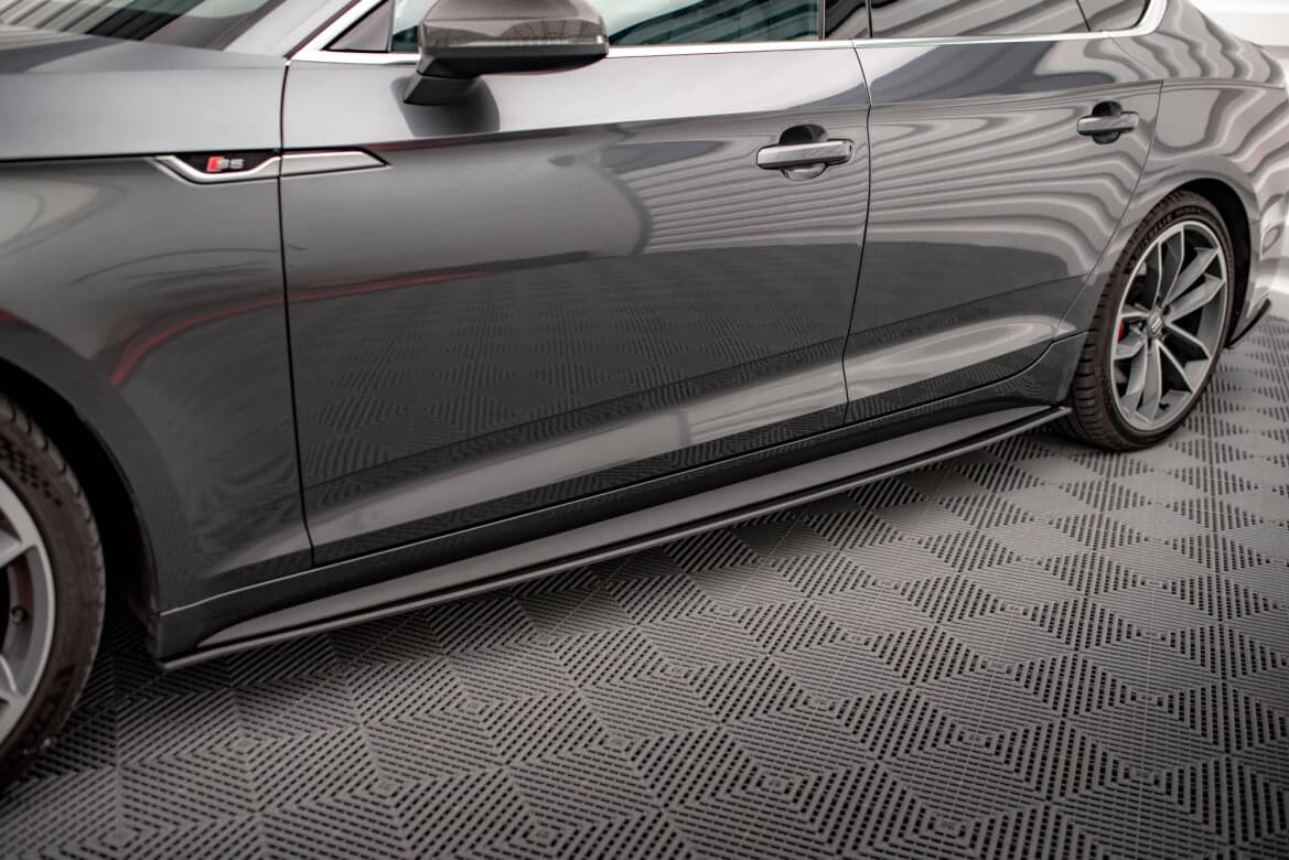 AUDI A5 SPORTBACK - MAXTON DESIGN STREET PRO SEITENSCHWELLER ANSATZ CUP LEISTEN – Bild 2