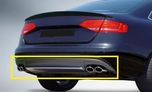 AUDI A4 FACELIFT - DIFFUSOR DUPLEX S4 OPTIK – Bild 2