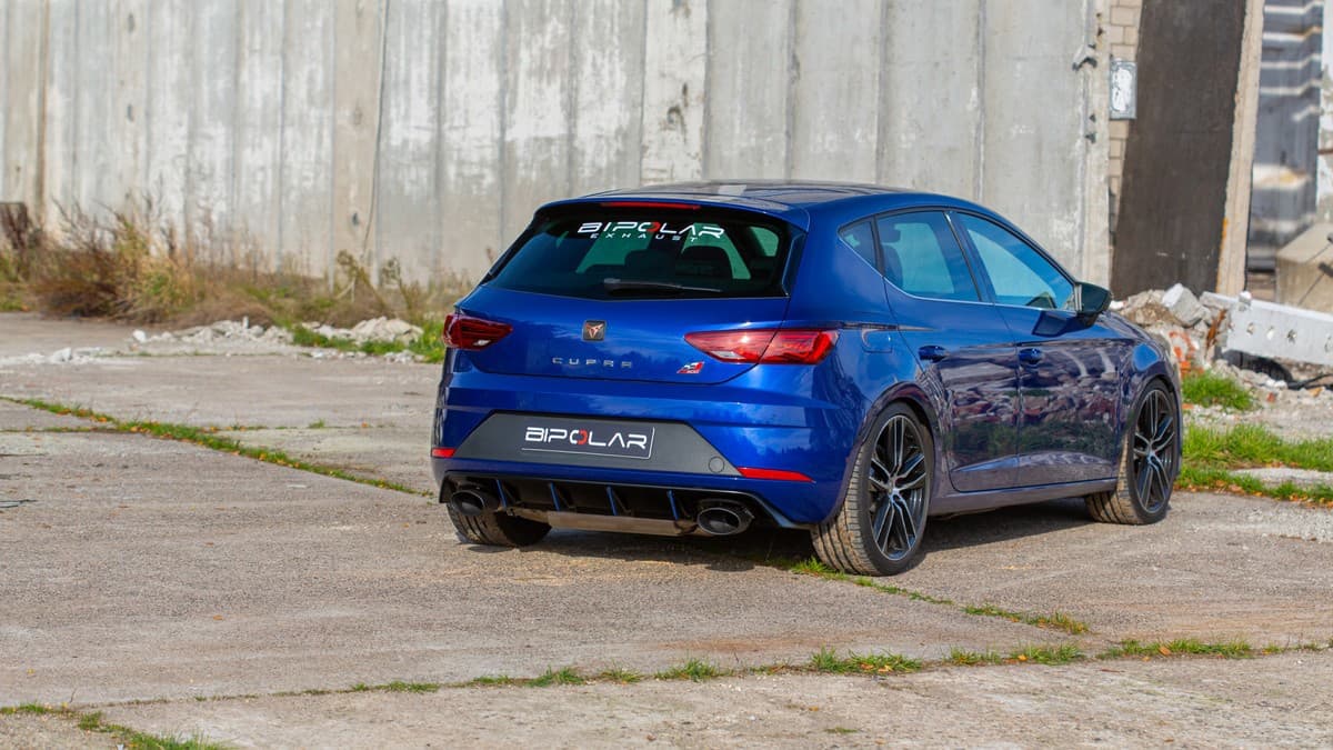 SEAT LEON CUPRA 290 - GRAIL DUPLEX SPORTAUSPUFF ANLAGE AB OPF Ø 89MM – Bild 5