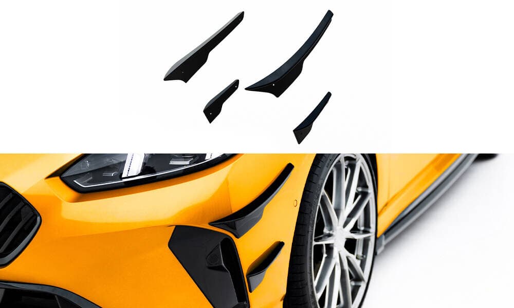 BMW M135i - MAXTON DESIGN FRONT STOSSSTANGE CANARDS WINGS FLÜGEL BM-1-M135-F70-CAN1