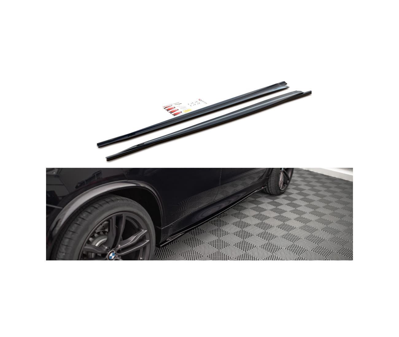 BMW X5M - MAXTON DESIGN SEITENSCHWELLER ANSATZ CUP LEISTEN
