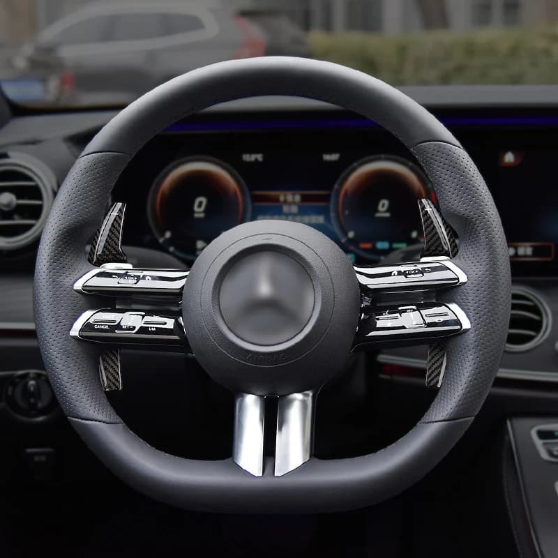 MERCEDES CARBON FIBER SCHALTWIPPEN VERLÄNGERUNGEN – Bild 2