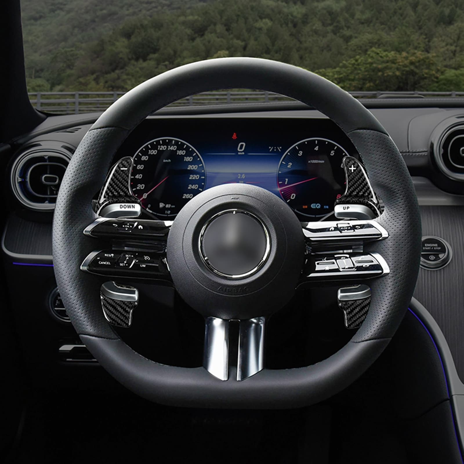 MERCEDES AMG CARBON FIBER SCHALTWIPPEN VERLÄNGERUNGEN – Bild 5