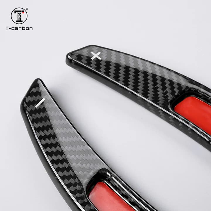 PORSCHE TAYCAN CARBON FIBER SCHALTWIPPEN VERLÄNGERUNGEN – Bild 4