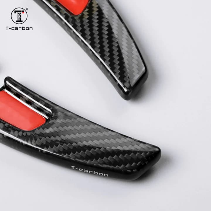 PORSCHE TAYCAN CARBON FIBER SCHALTWIPPEN VERLÄNGERUNGEN – Bild 5