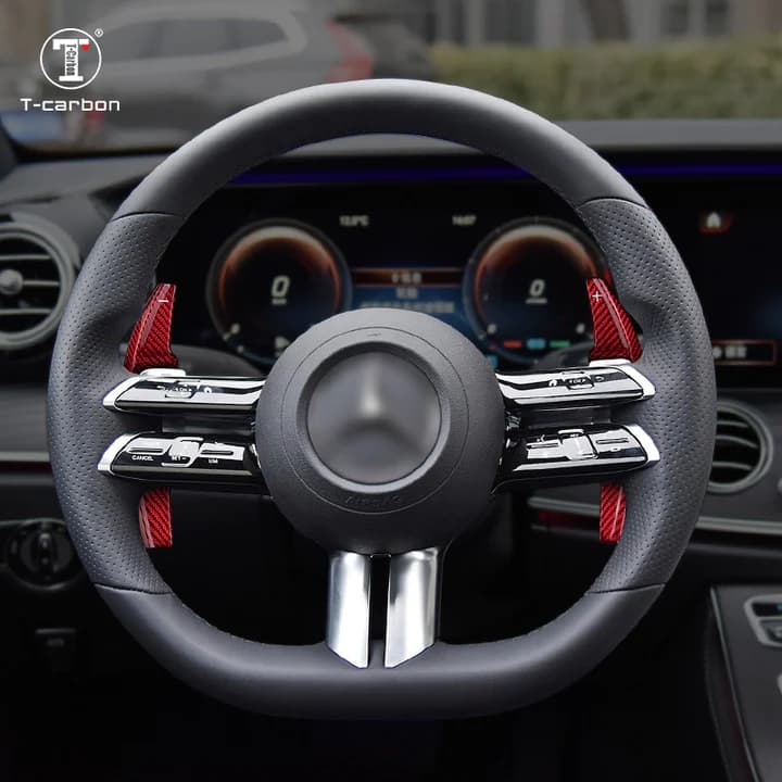 MERCEDES CARBON FIBER SCHALTWIPPEN VERLÄNGERUNGEN – Bild 2