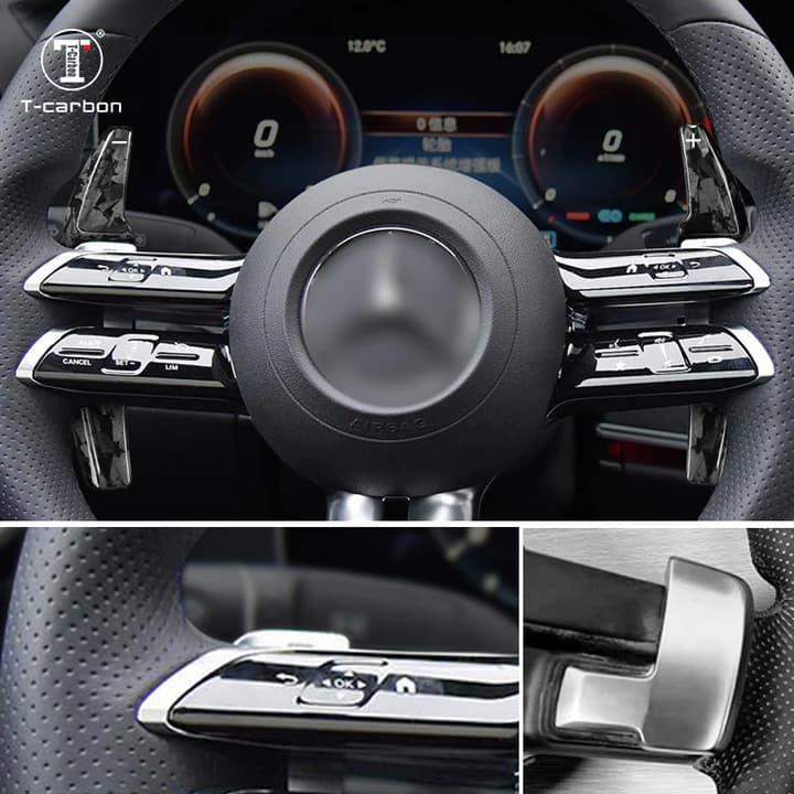 MERCEDES CARBON FIBER SCHALTWIPPEN VERLÄNGERUNGEN – Bild 4